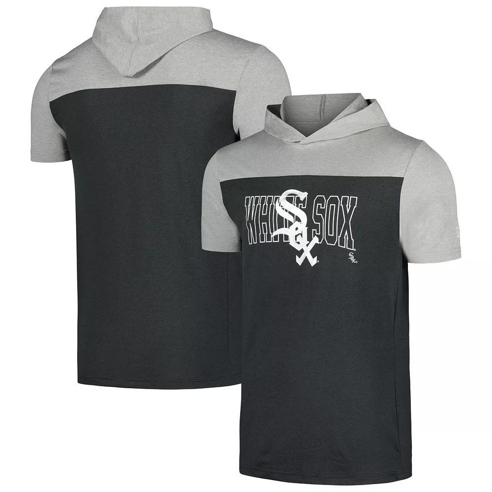 Men's New Era Black Chicago White Sox Active Brushed Hoodie T-Shirt, Size: Large Product Image