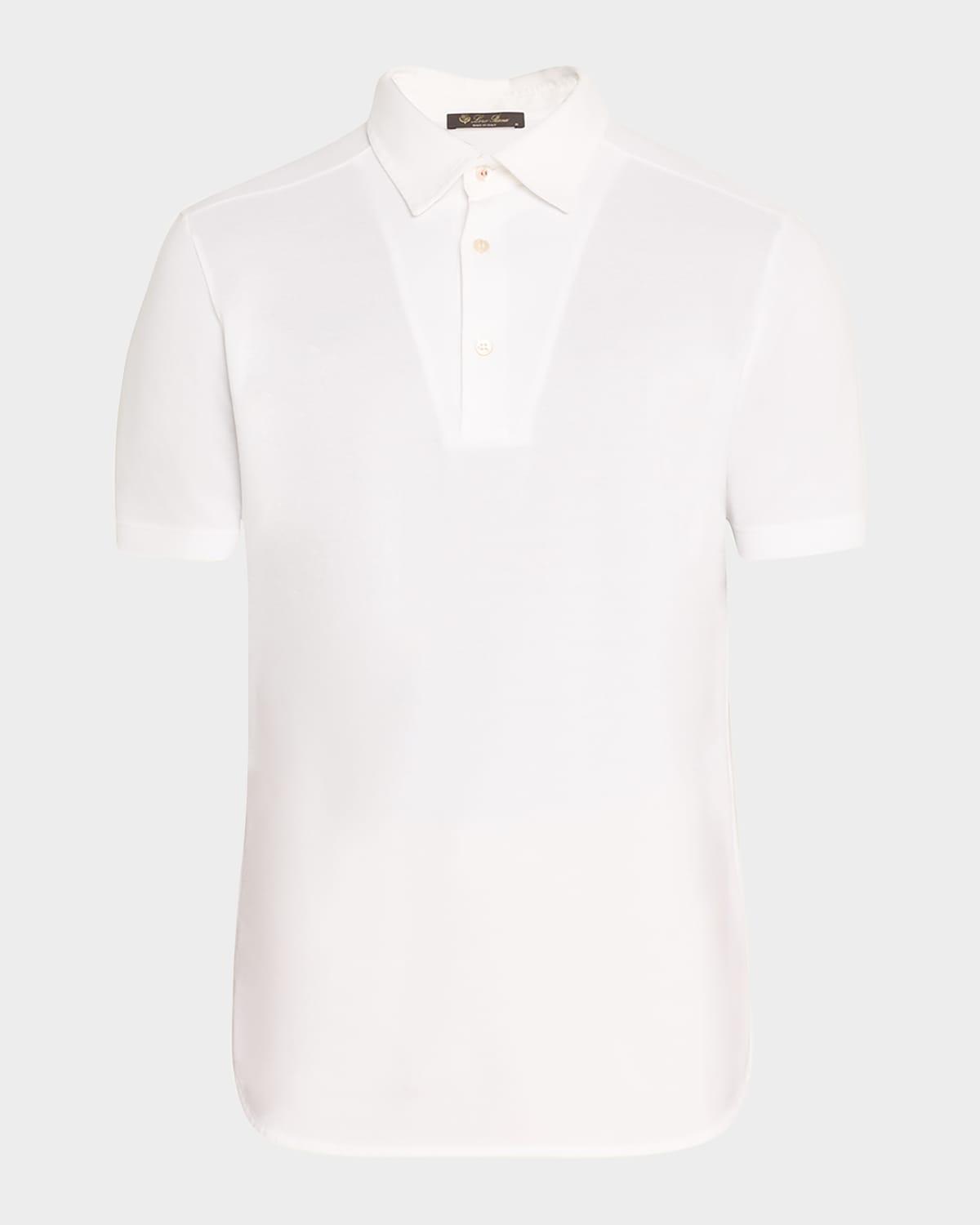 Mens Cotton Pique Polo Shirt Product Image