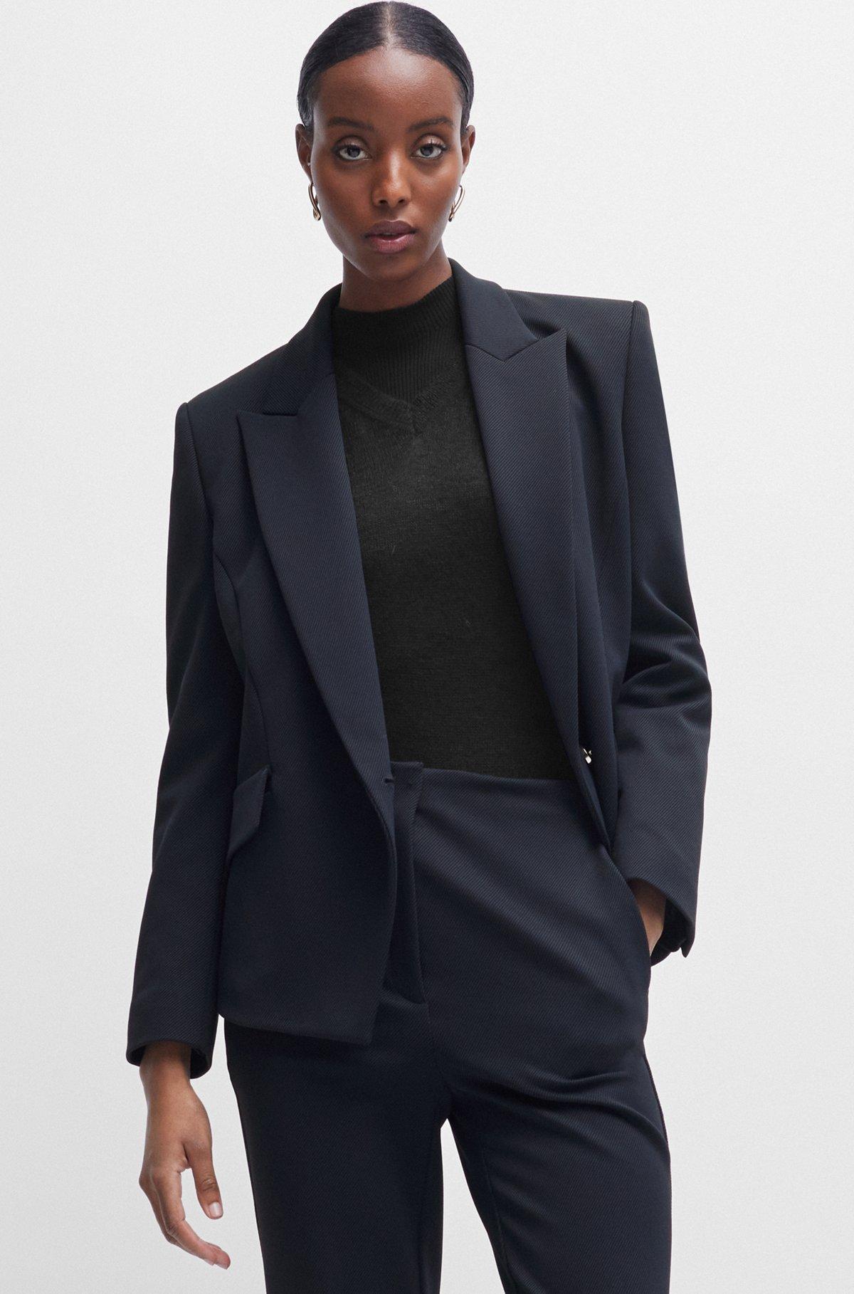 Regular-fit jacket in stretch twill Product Image