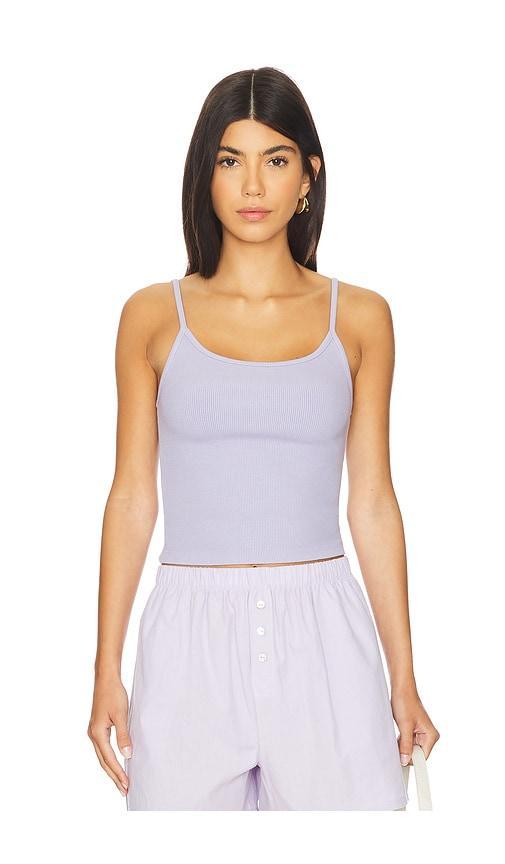 Rib Spaghetti Tank Top DONNI. Product Image