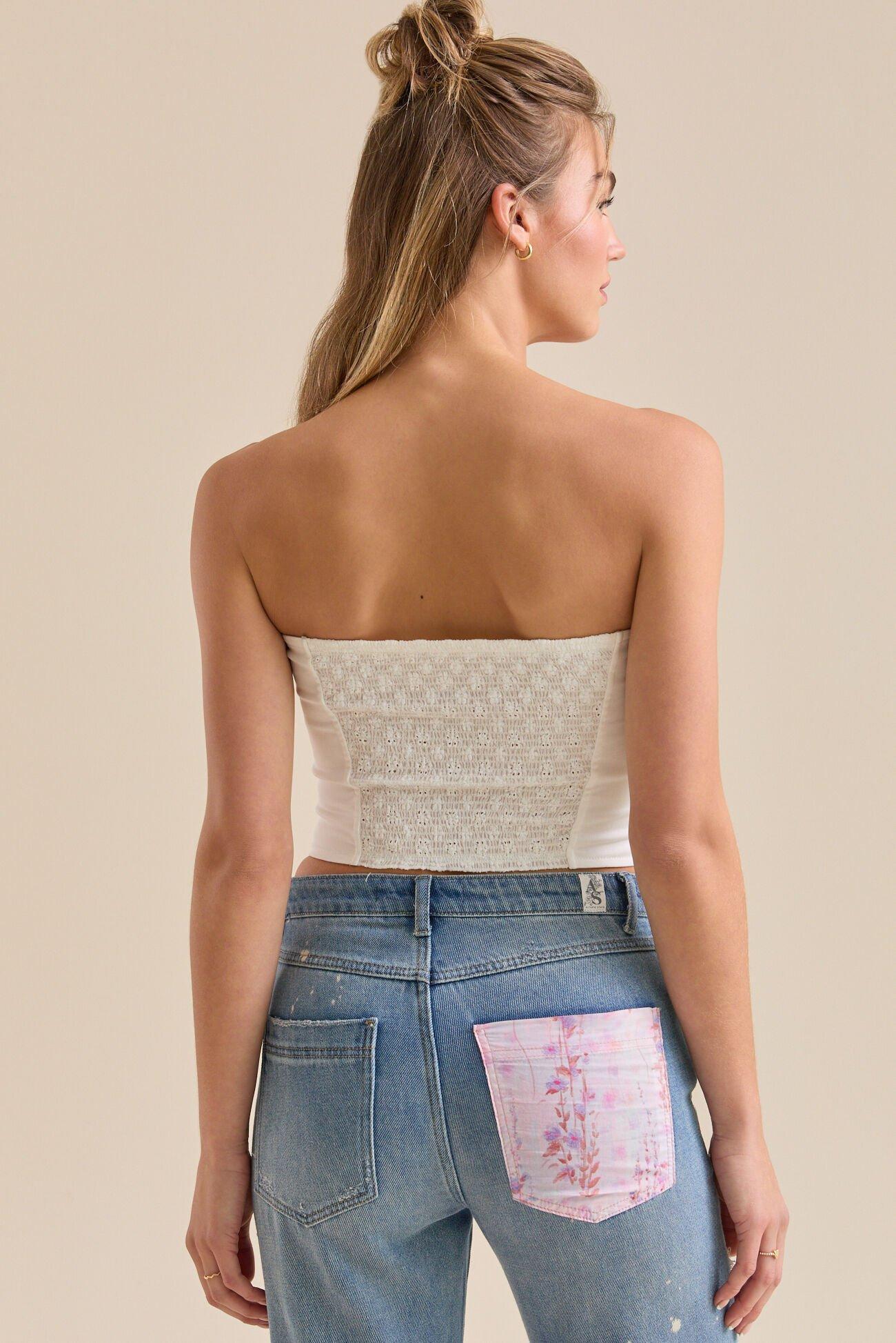 Gemma Eyelet Corset Top Product Image