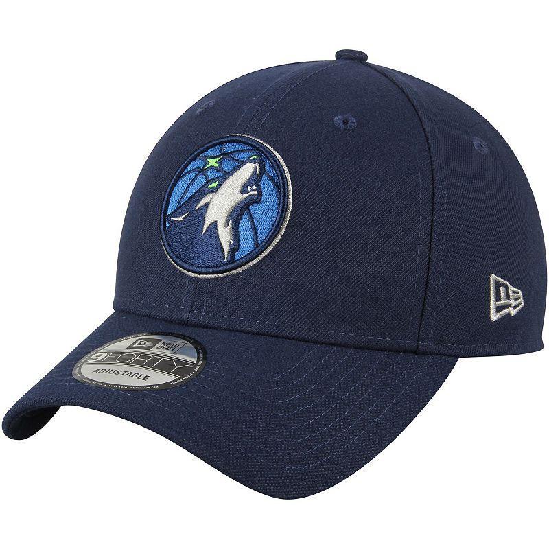 Mens New Era Minnesota Timberwolves Official Team Color The League 9FORTY Adjustable Hat, Blue Product Image