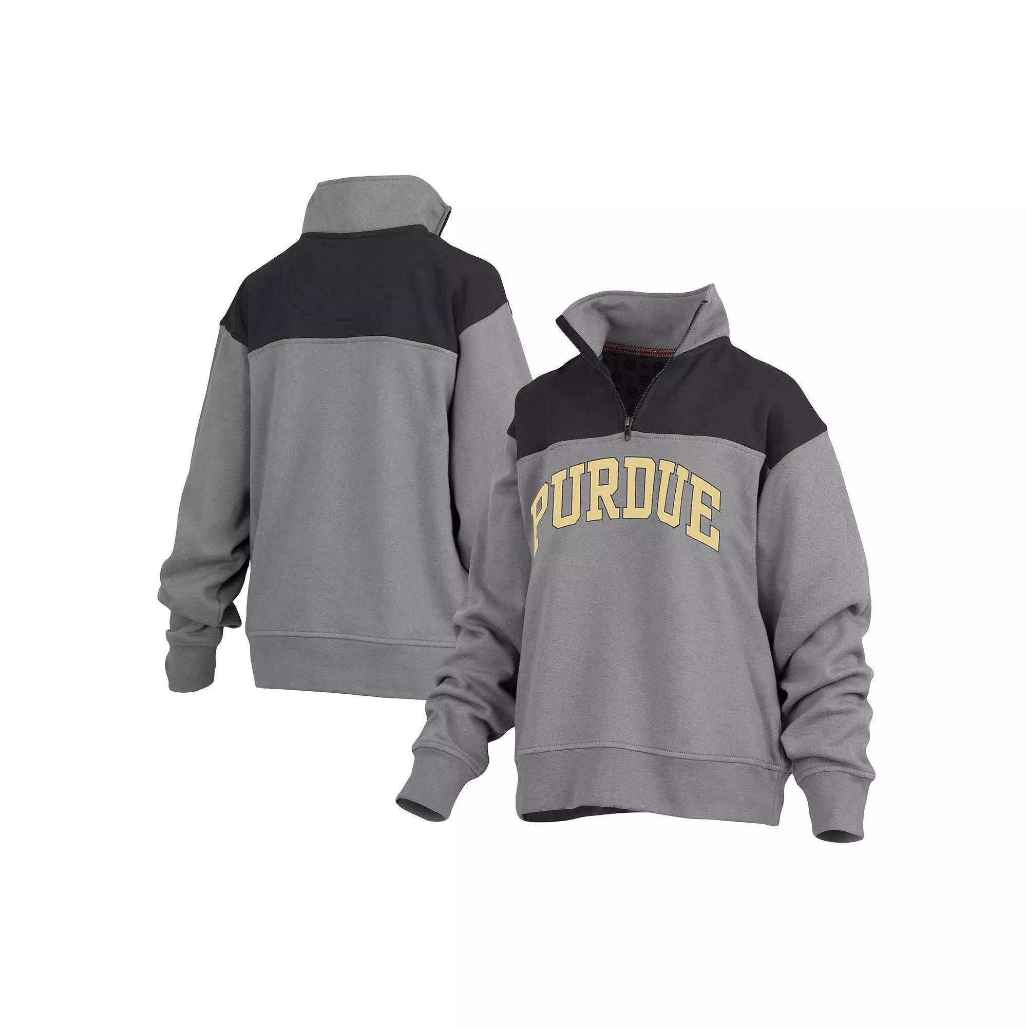Women's Pressbox Gray Kentucky Wildcats Avon Fleece Quarter-Zip Jacket, Size: Medium, Grey Product Image