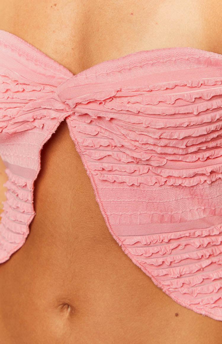 Allie Pink Strapless Top Product Image
