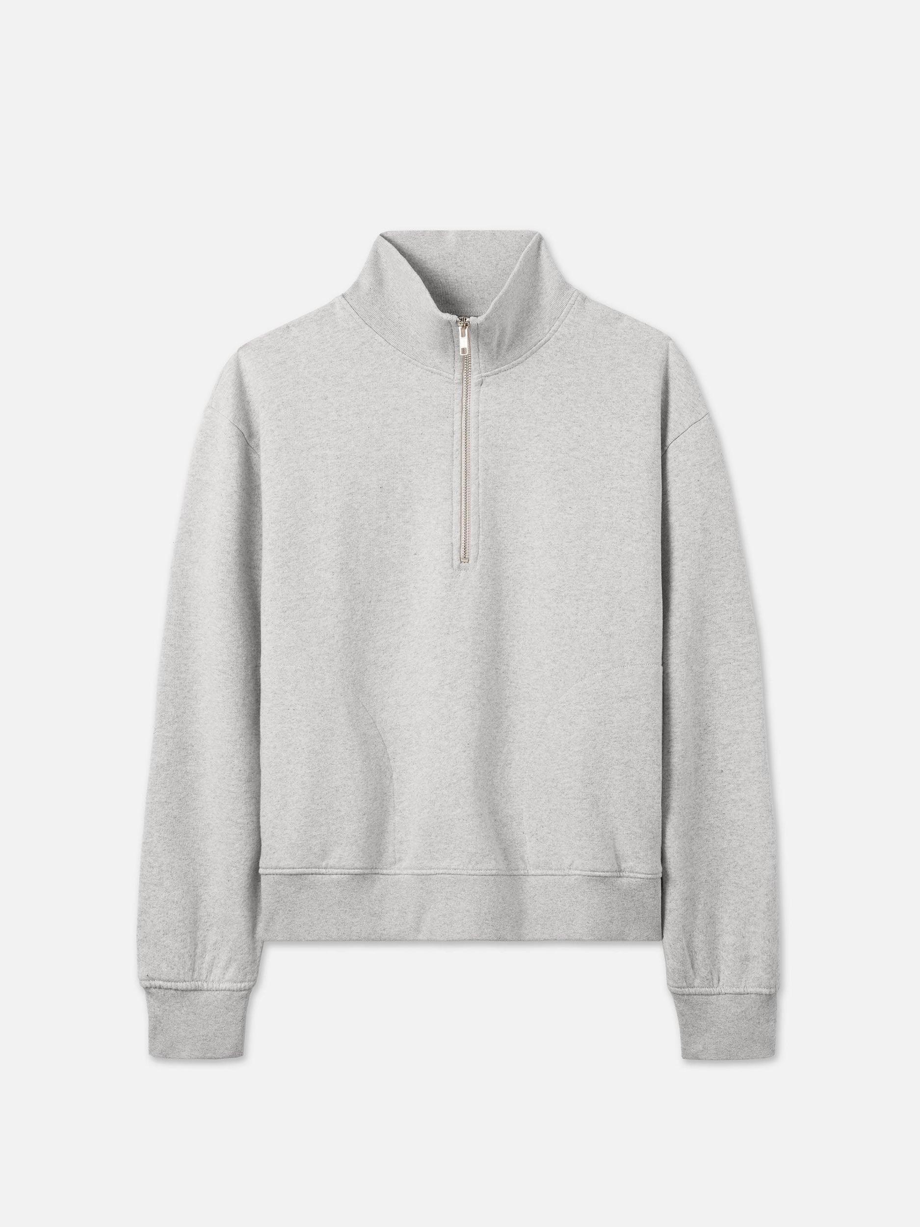 Organic Fleece Quarter Zip Sweatshirt Female Product Image