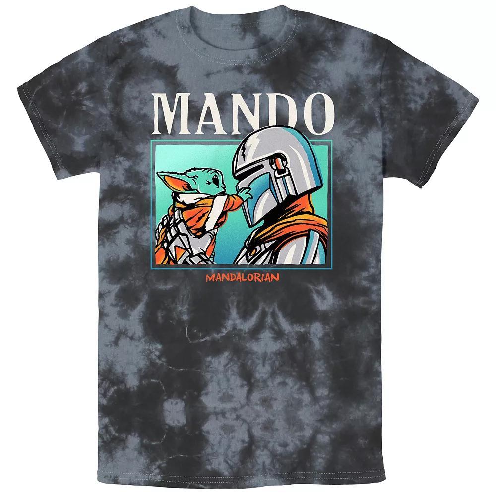 Men's Star Wars The Mandalorian Found You Bombard Wash Graphic Tee, Size: Large, Black Product Image