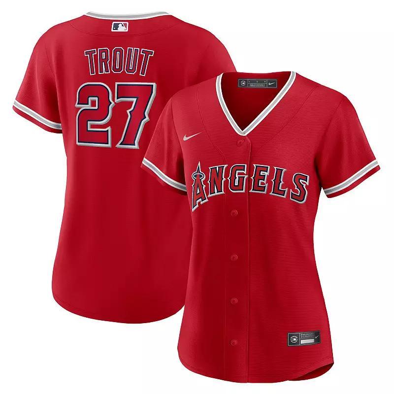 Womens Nike Mike Trout Los Angeles Angels Alternate Replica Player Jersey Product Image
