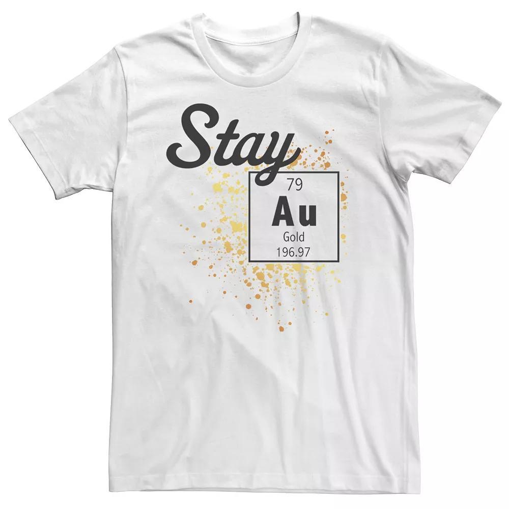 Big & Tall Fifth Sun Stay Gold Periodic Element Flakes Tee, Men's, Size: 5XL, White Product Image