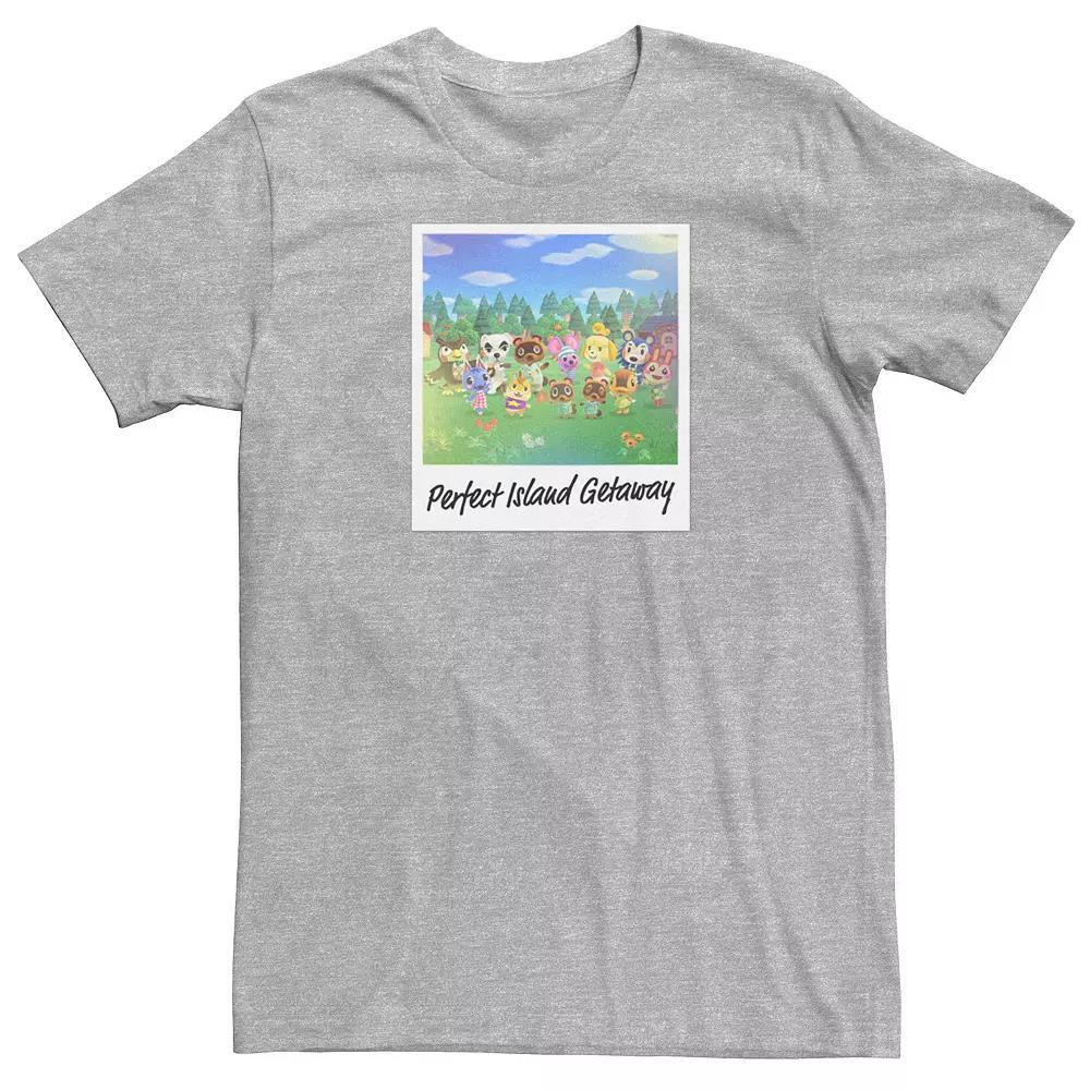 Men's Animal Crossing: New Horizons Perfect Island Getaway Tee, Size: Small, Athletic Grey Product Image