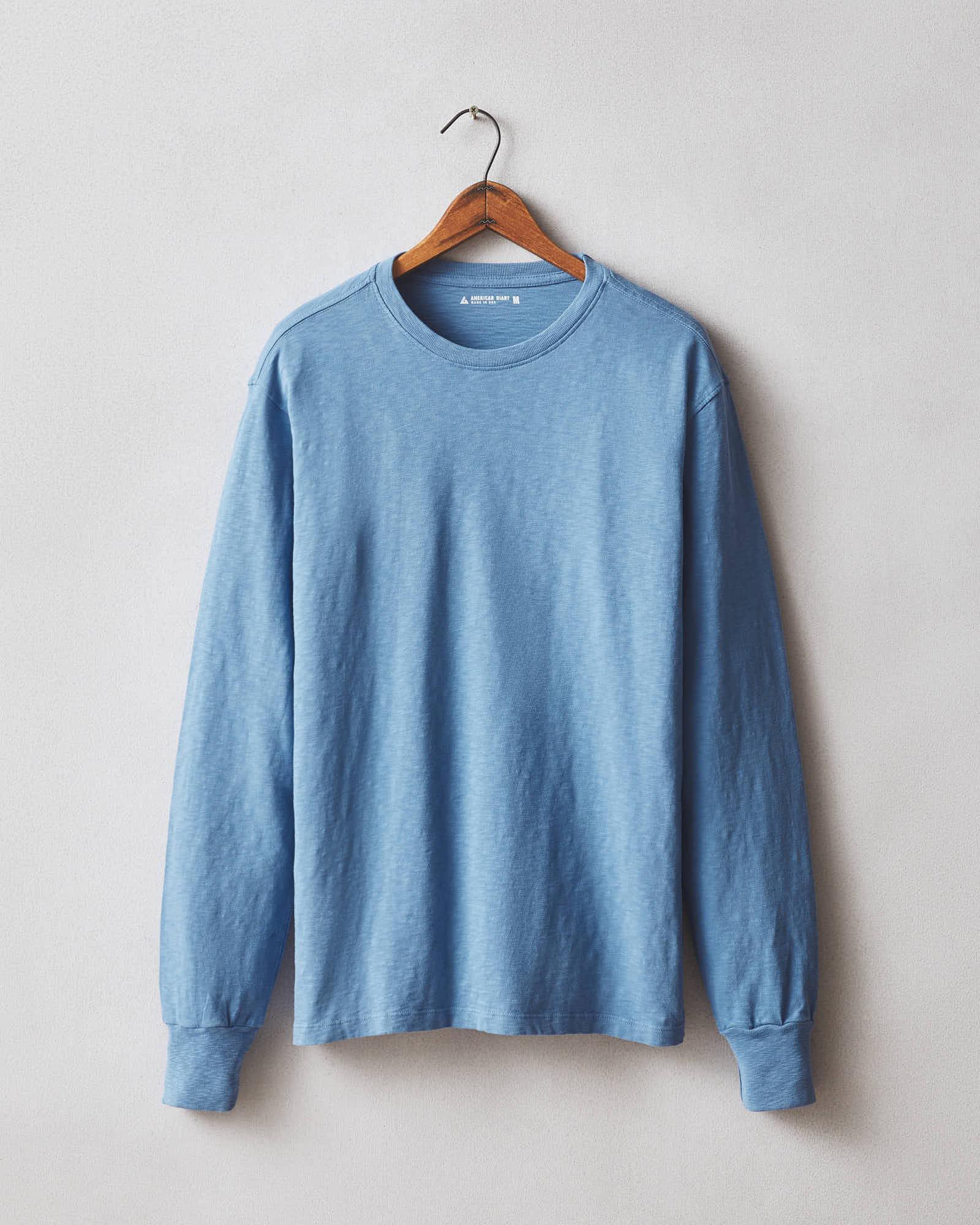 Premium Slub Crew Tee Long Sleeve - Riverside Male Product Image