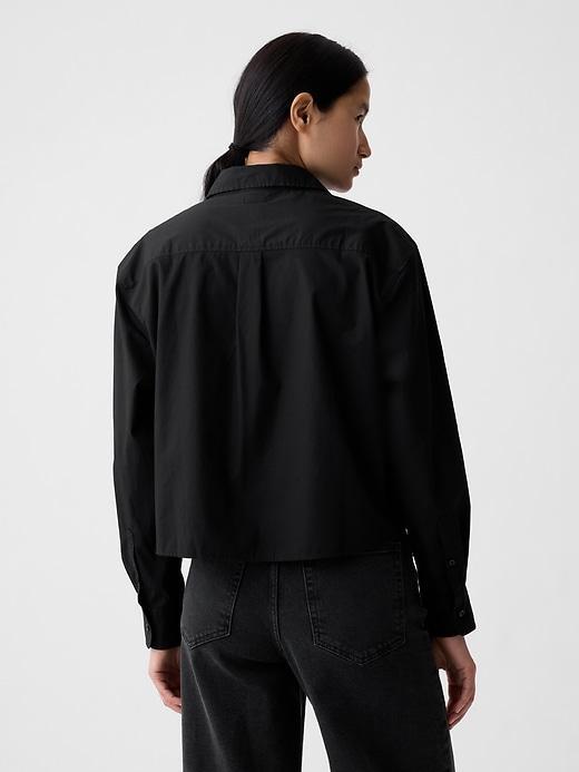 Organic Cotton Poplin Cropped Shirt Product Image