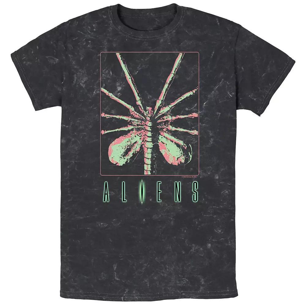 Men's Aliens Xenomorph Birth Mineral Wash Graphic Tee, Size: Medium, Black Product Image