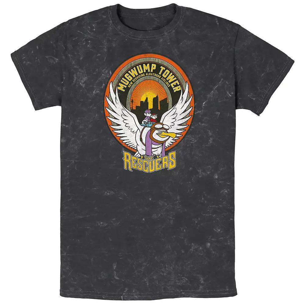 Disney's The Rescuers Men's Mugwump Tower Albatross Airlines Graphic Tee, Size: XXL, Black Product Image