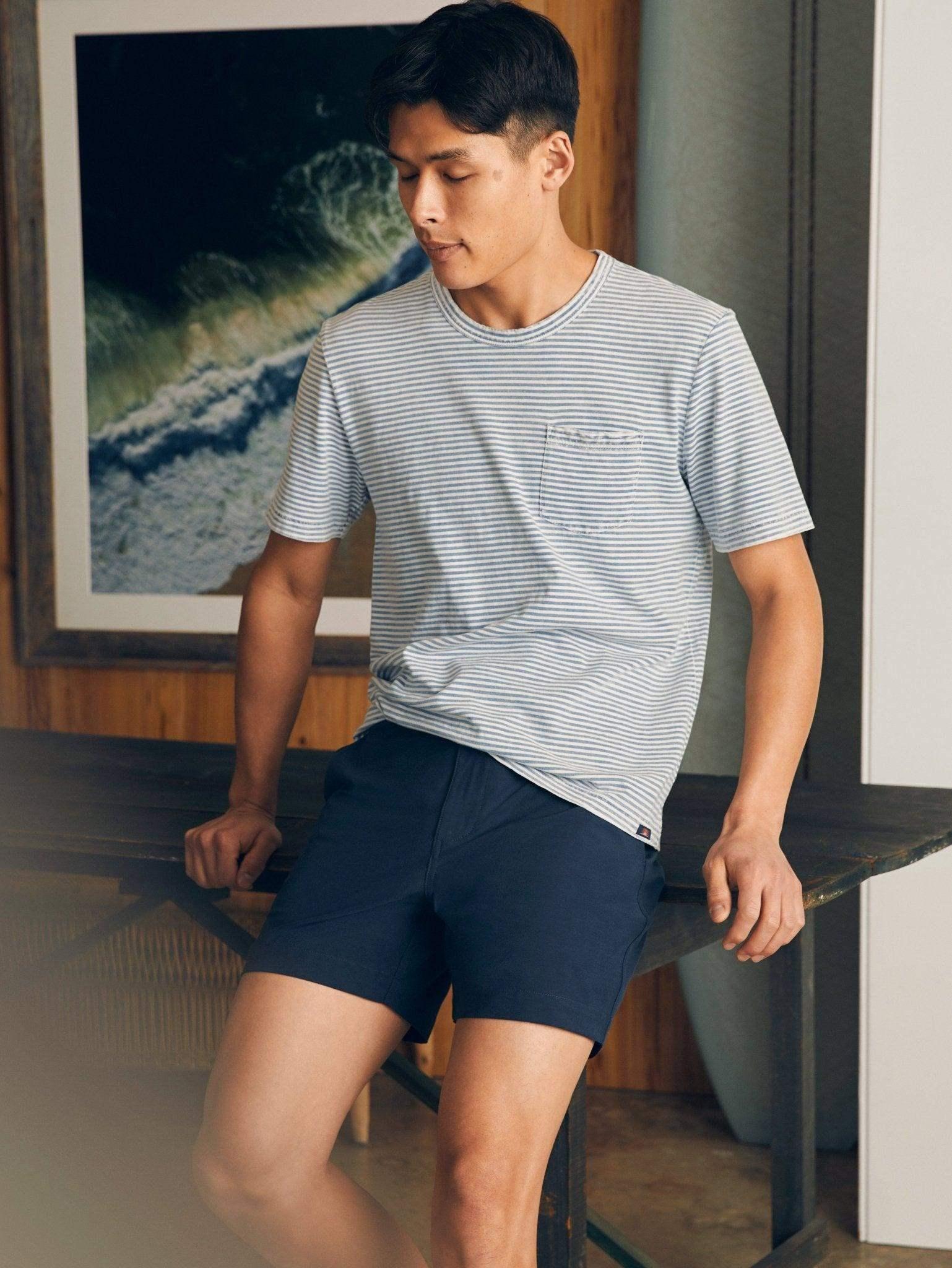 Belt Loop All Day Shorts (5") - Dark Blue Nights Male Product Image