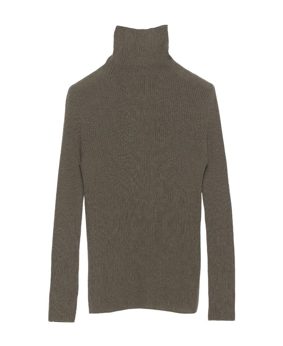 FABIANA FILIPPI High-necked Sweater In Green Product Image