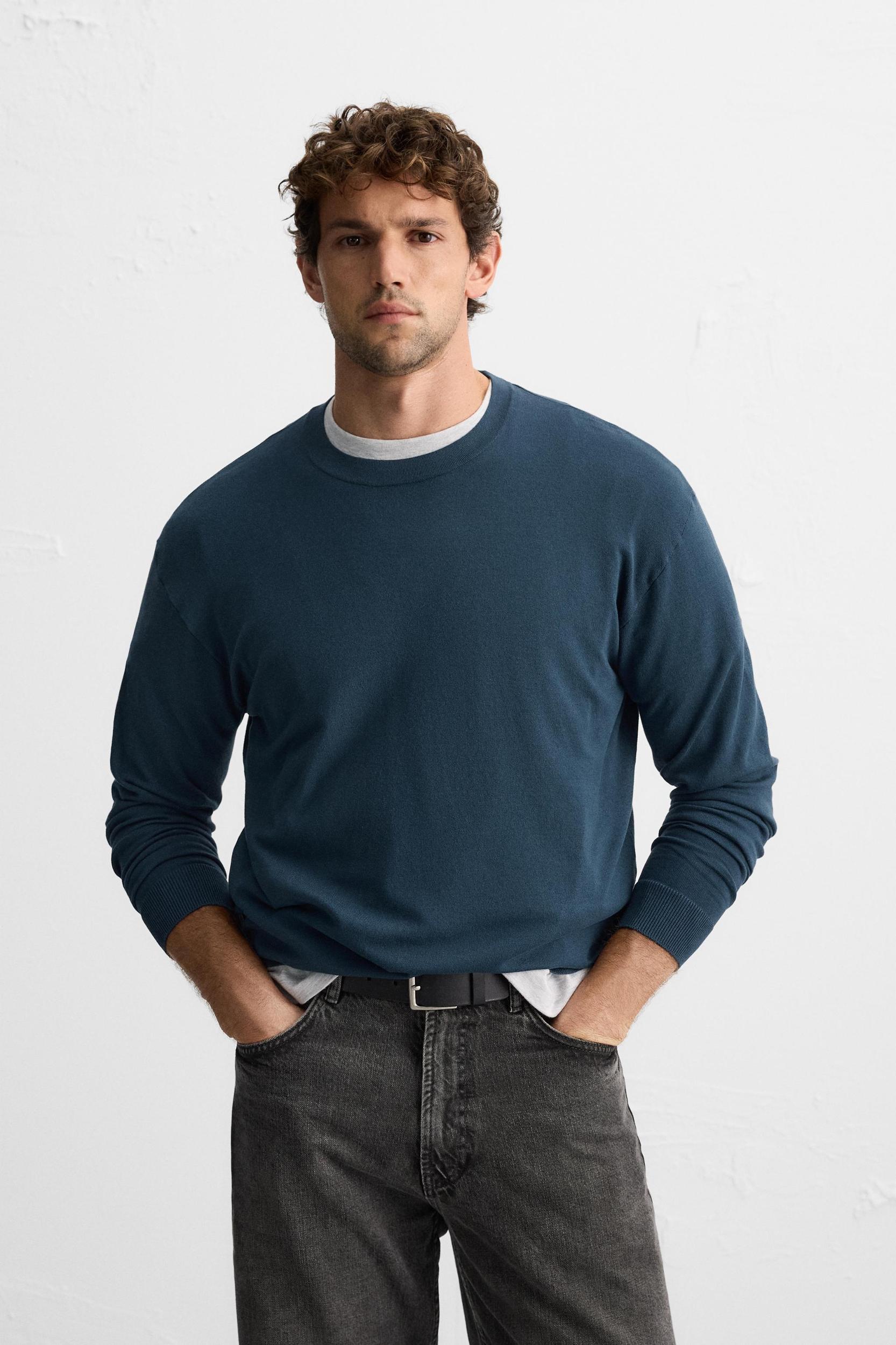 BASIC VISCOSE BLEND SWEATER Product Image