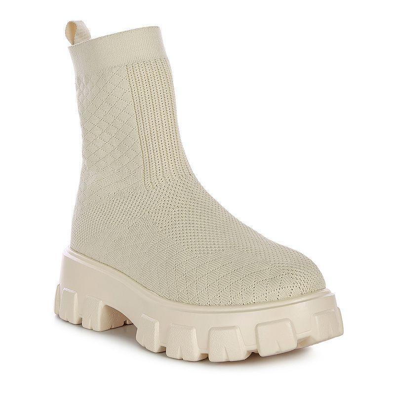 London Rag Mallow Women's Ankle Boots, Size: 10, Beige Product Image