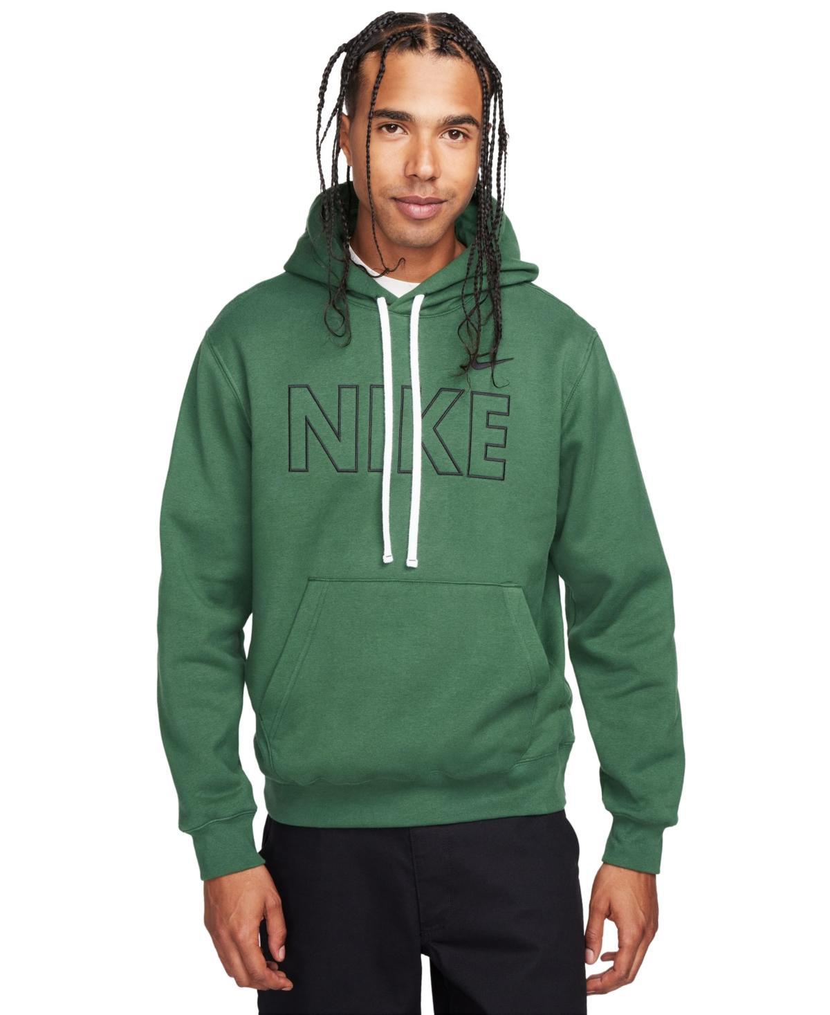 Big & Tall Nike Sportswear Club Fleece Brand Outline Pullover Hoodie, Mens Blue Product Image