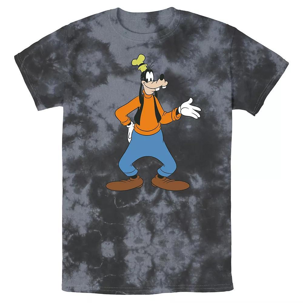 Men's Disney Goofy Traditional Pose Wash Tee, Size: Large, White Blue Product Image