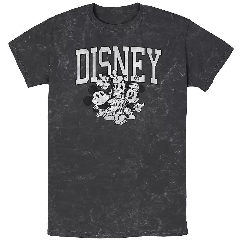 Men's Disney Mickey Mouse Group Bombard Wash Graphic Tee, Size: XL, Black Product Image