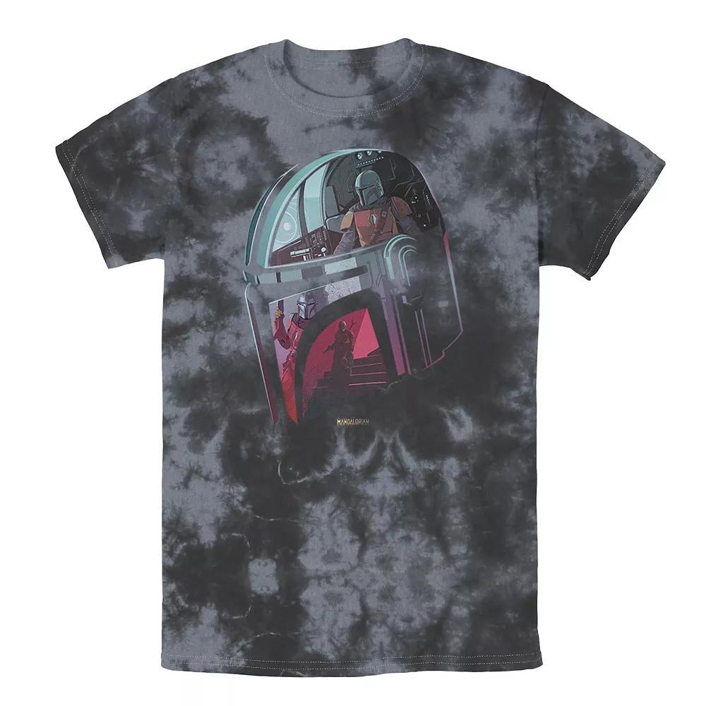 Men's Star Wars Boba Fett Grunge Profile Tee, Boy's, Size: Large, Black Grey Product Image