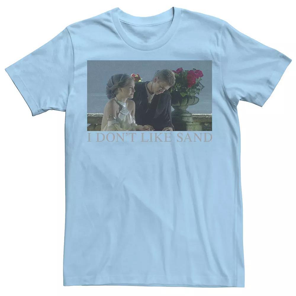 Men's Star Wars "I Don't Like Sand" Tee, Size: Medium, Light Blue Product Image