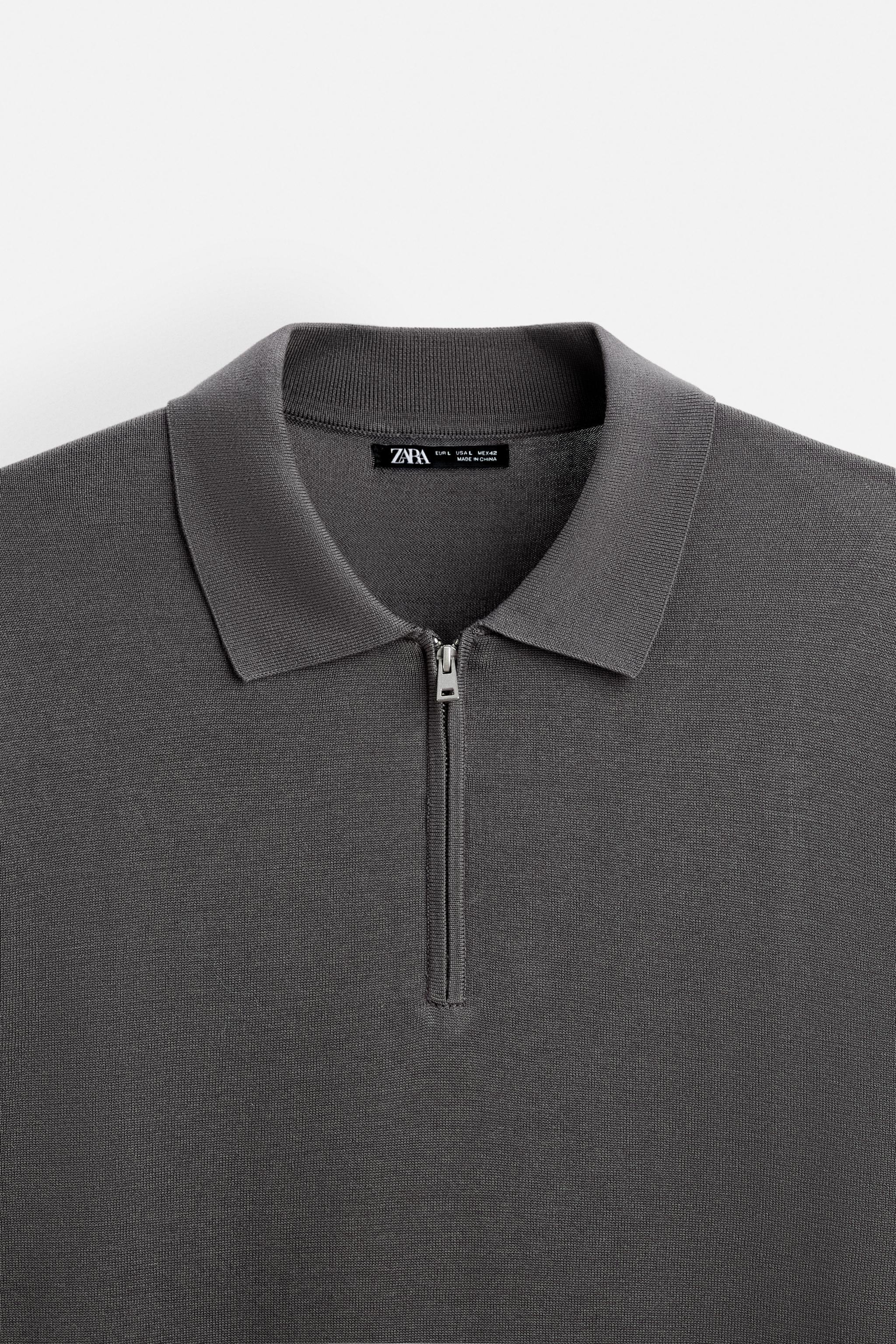 QUARTER ZIP KNIT POLO Product Image
