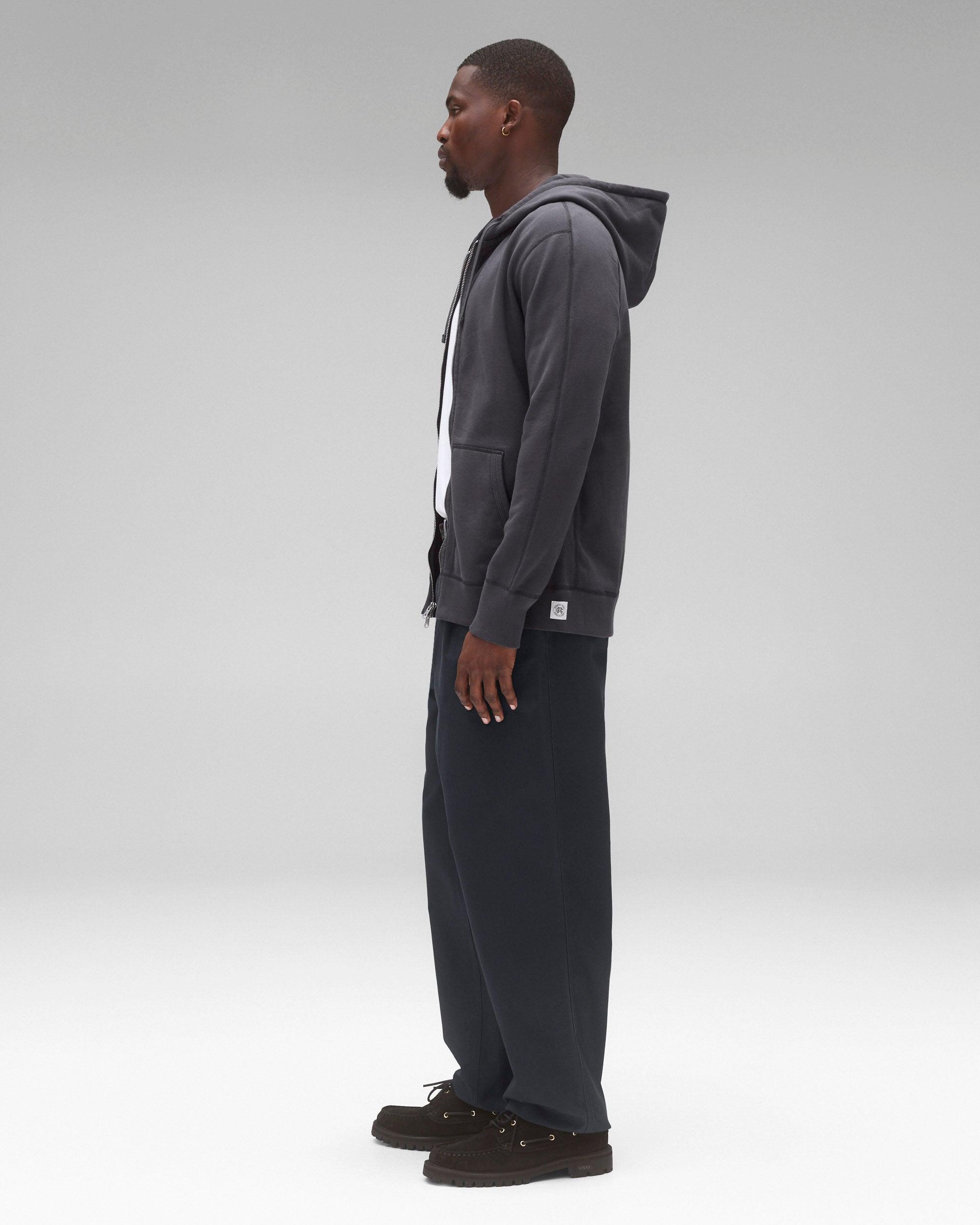 Midweight Terry Slim Zip Hoodie Male Product Image