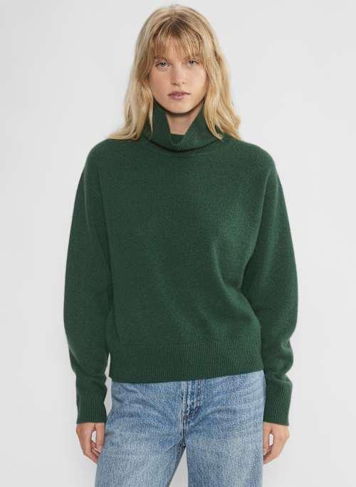 cashmere relaxed turtleneck sweater Product Image