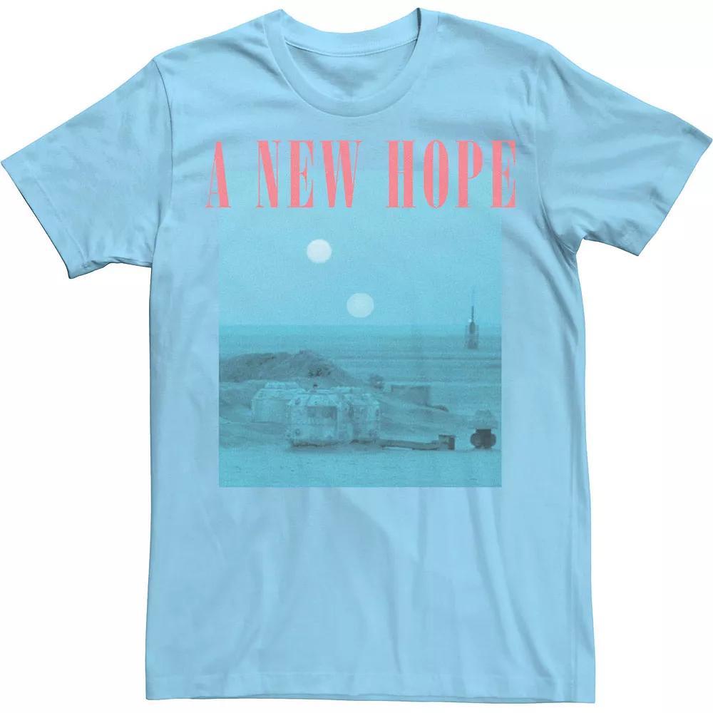 Men's Star Wars New Hope Overlay Poster Tee, Size: Medium, Blue Product Image