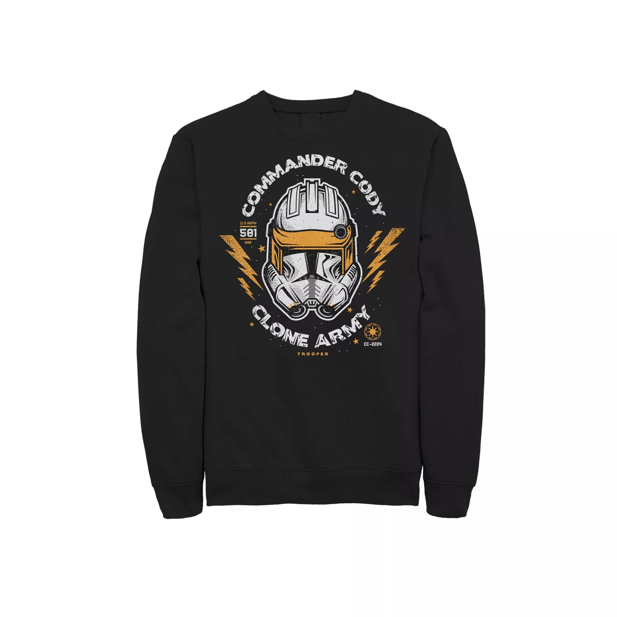 Men's Star Wars Commander Cody Clone Army Head Shot Sweatshirt, Size: XXL, Black Product Image