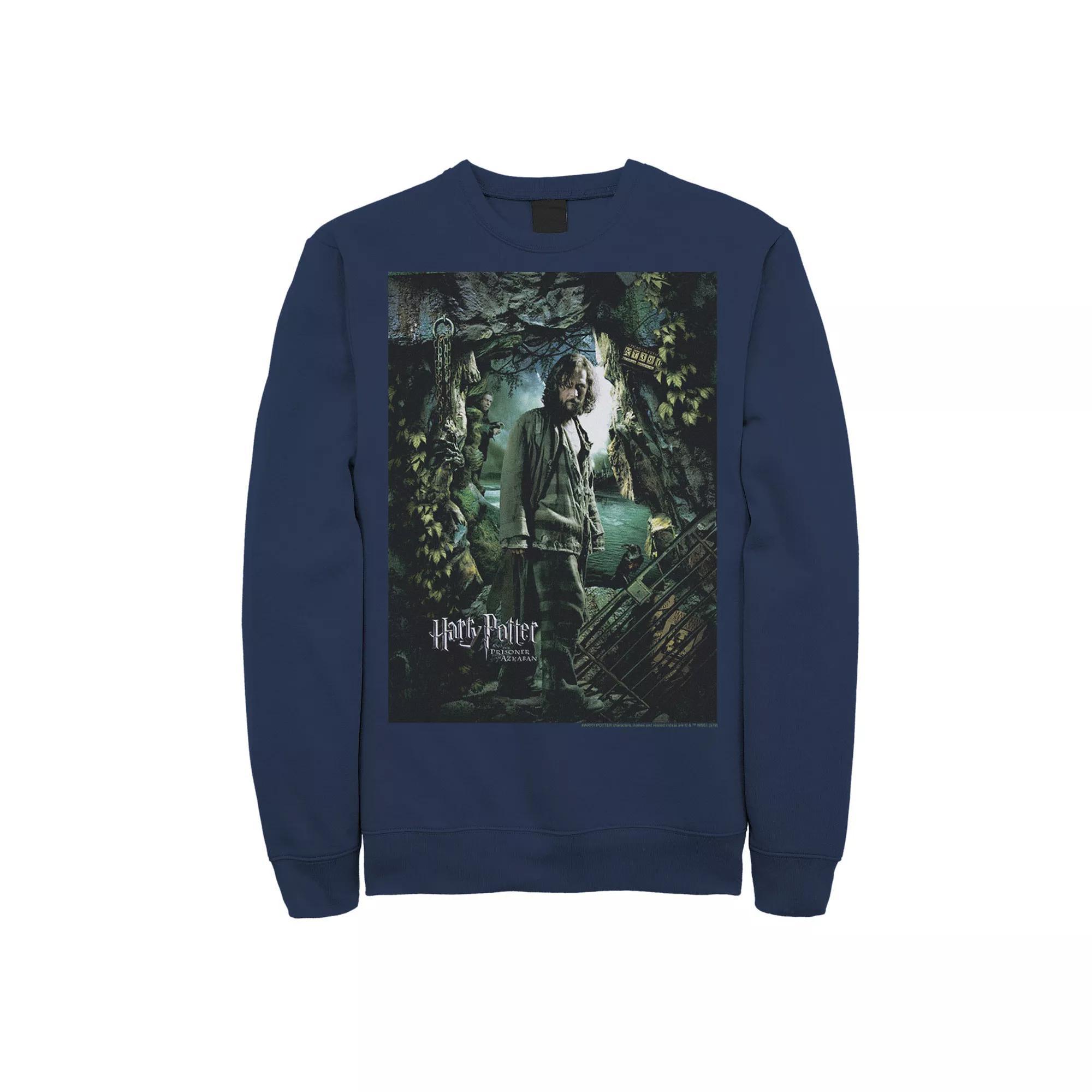 Men's Harry Potter Prisoner Of Azkaban Sirius Black Portrait Fleece Graphic Pullover, Size: 3XL, Athletic Grey Product Image