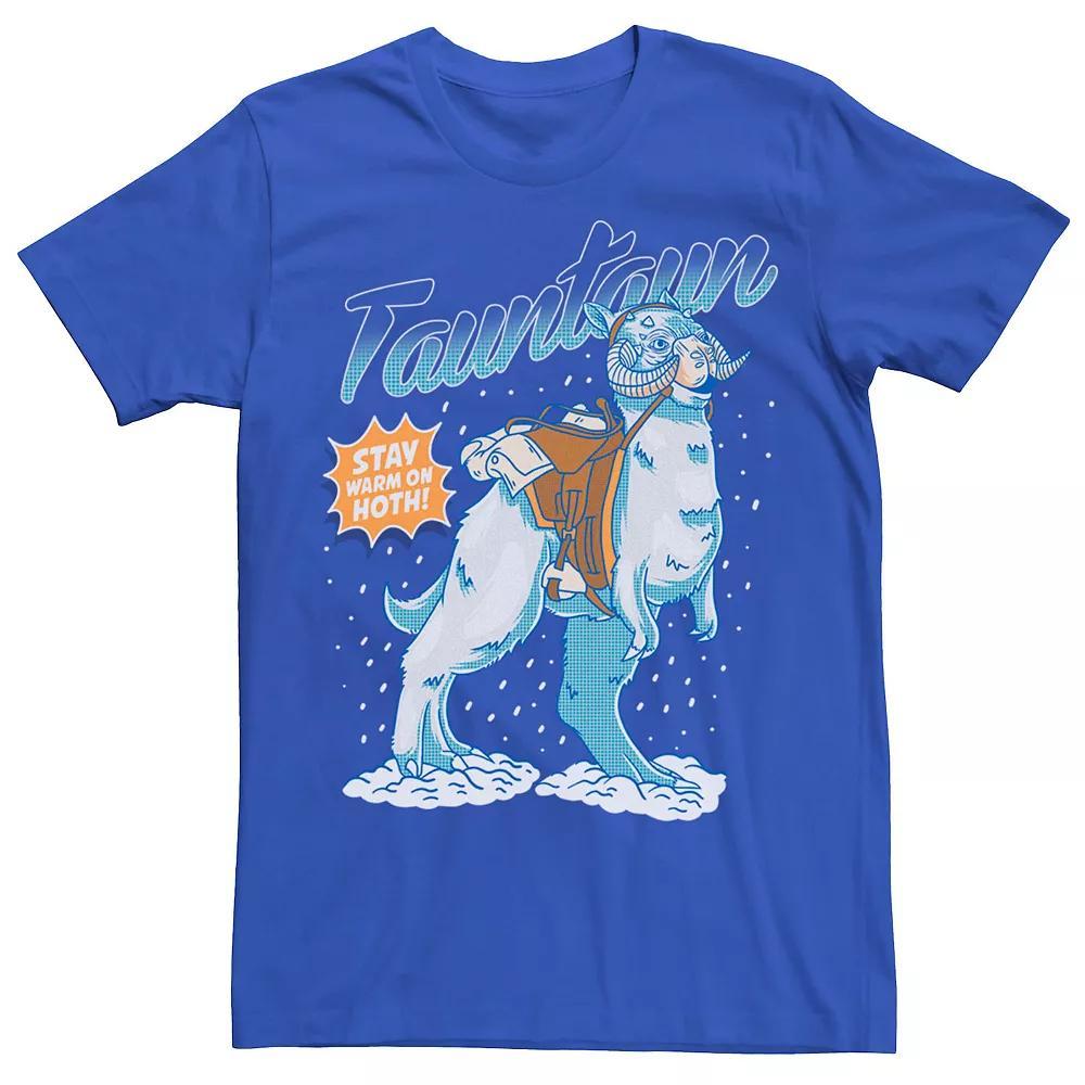 Men's Star Wars Tauntaun Stay Warm On Hoth Comic Portrait Tee, Size: Medium, Royal Product Image
