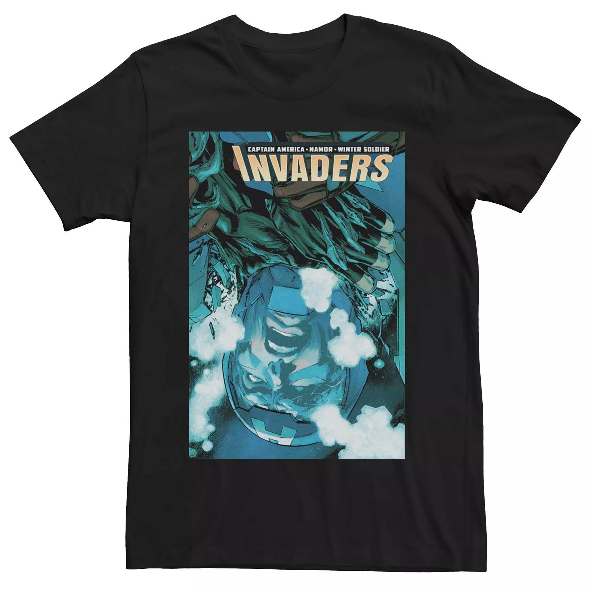 Men's Marvel Invaders Comic Tee, Size: Medium, Black Product Image