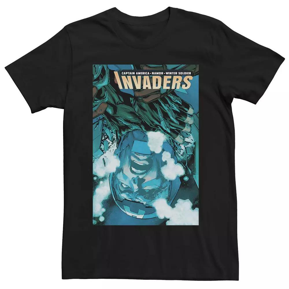 Men's Marvel Invaders Comic Tee, Size: Medium, Black Product Image