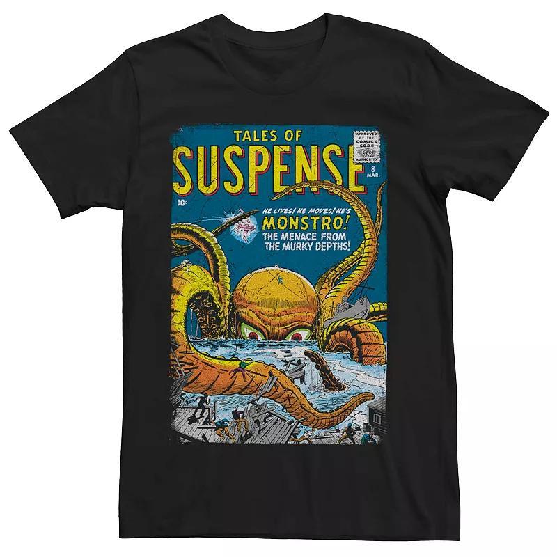 Men's Marvel's Tales Of Suspense Monstro Vintage Comic Cover Tee, Size: Large, Black Product Image