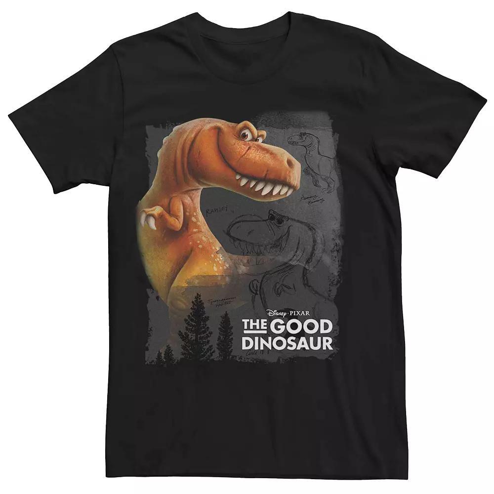 Men's Disney Pixar Good Dinosaur Ramsey Graphic Tee, Size: Medium, Black Product Image