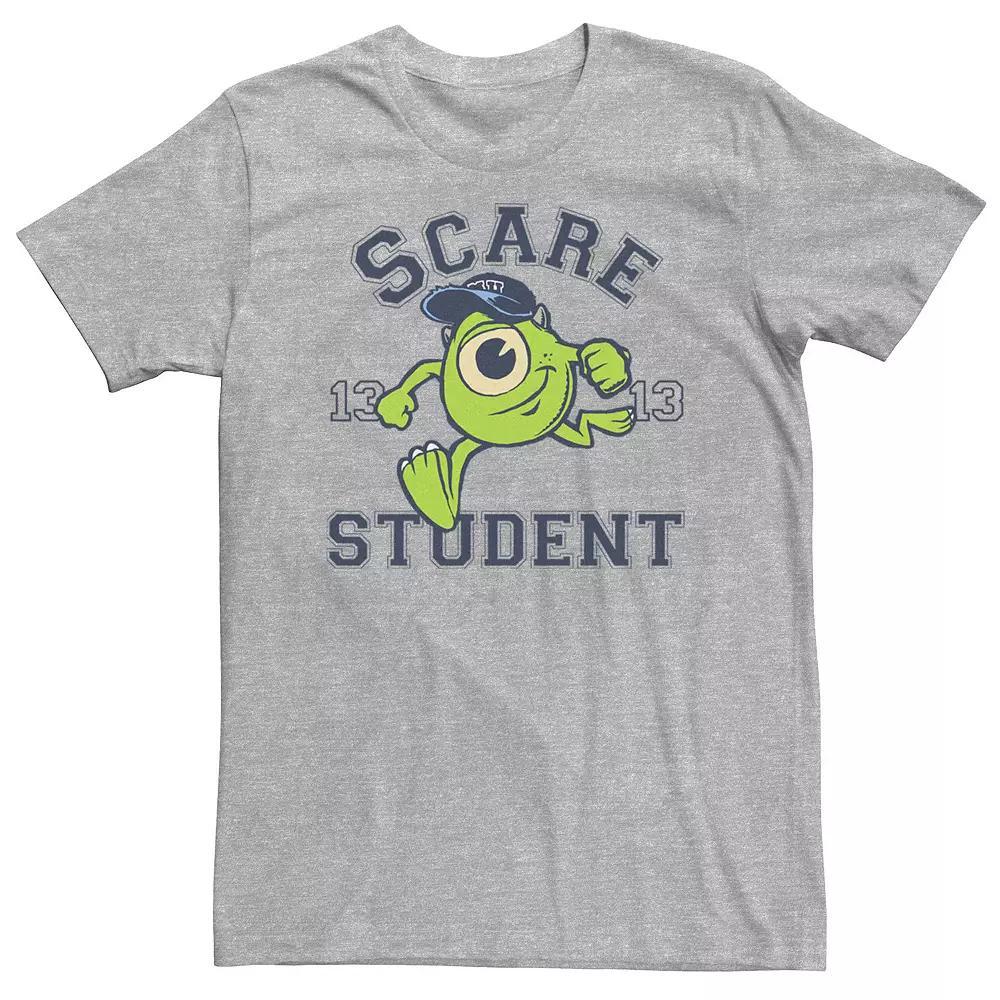Big & Tall Disney / Pixar Monsters University Scare Student Mike Portrait Tee, Men's, Size: 3XL Tall, Athletic Grey Product Image