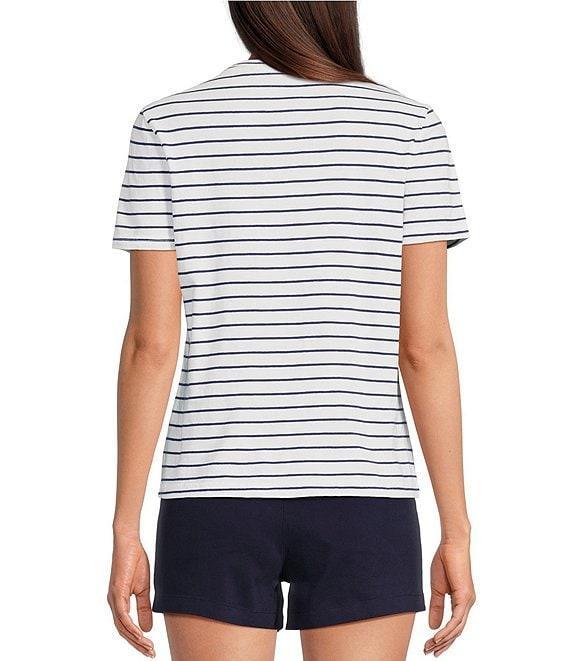 Southern Tide Knit Sunfarer Striped Crew Tee Shirt Product Image