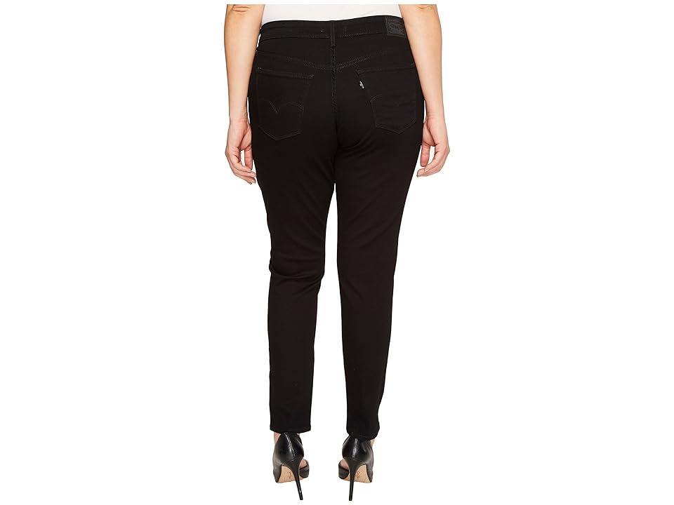 Plus Size Levis 711 Skinny Jeans, Womens Blackened Grey Product Image