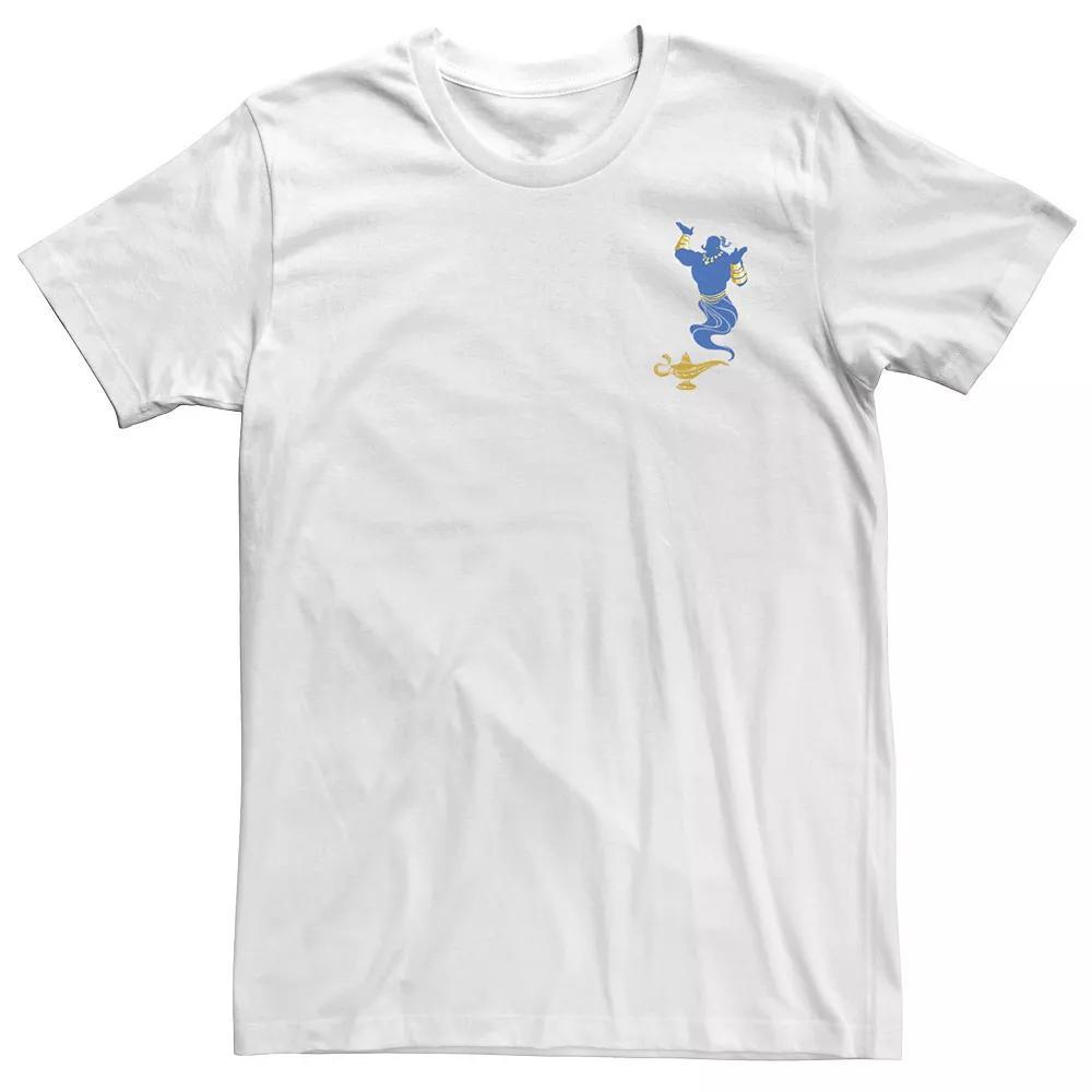 Big & Tall Disney Aladdin Live Action Genie'S Lamp Pocket Logo Tee, Men's, Size: 5XL, White Product Image