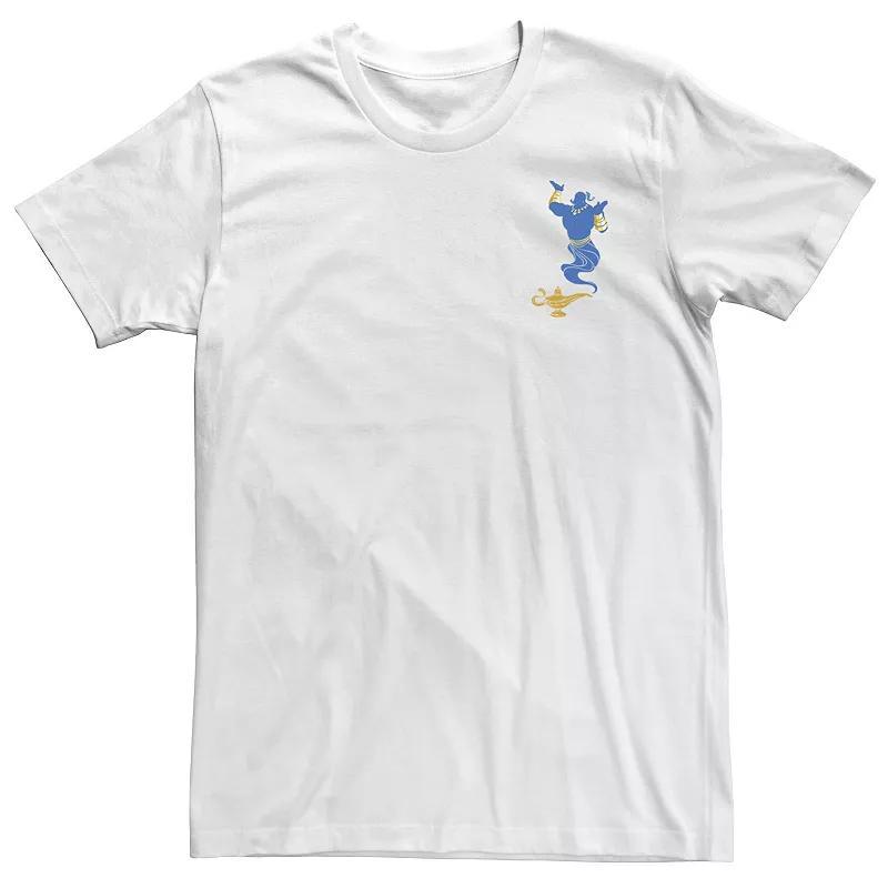 Big & Tall Disney Aladdin Live Action Genie'S Lamp Pocket Logo Tee, Men's, Size: 5XL, White Product Image