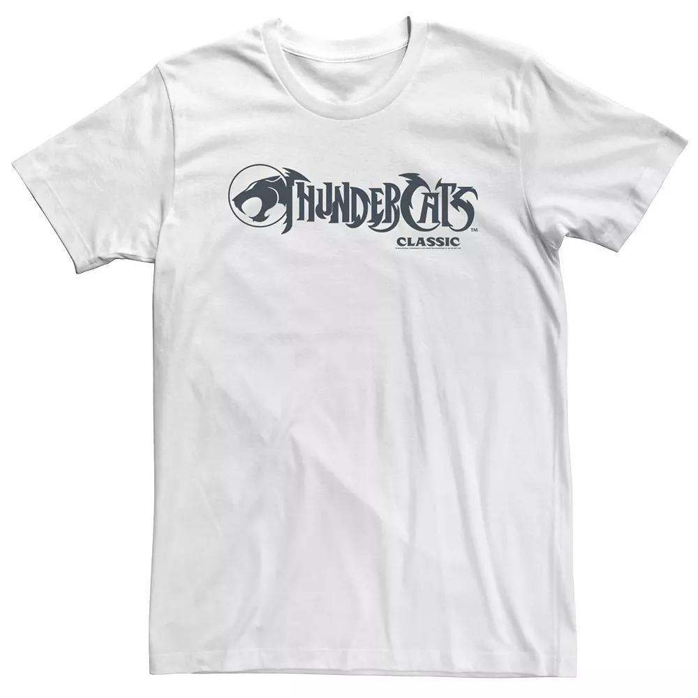 Big & Tall ThunderCats Classic Simple Logo Tee, Men's, Size: 3XL Tall, White Product Image