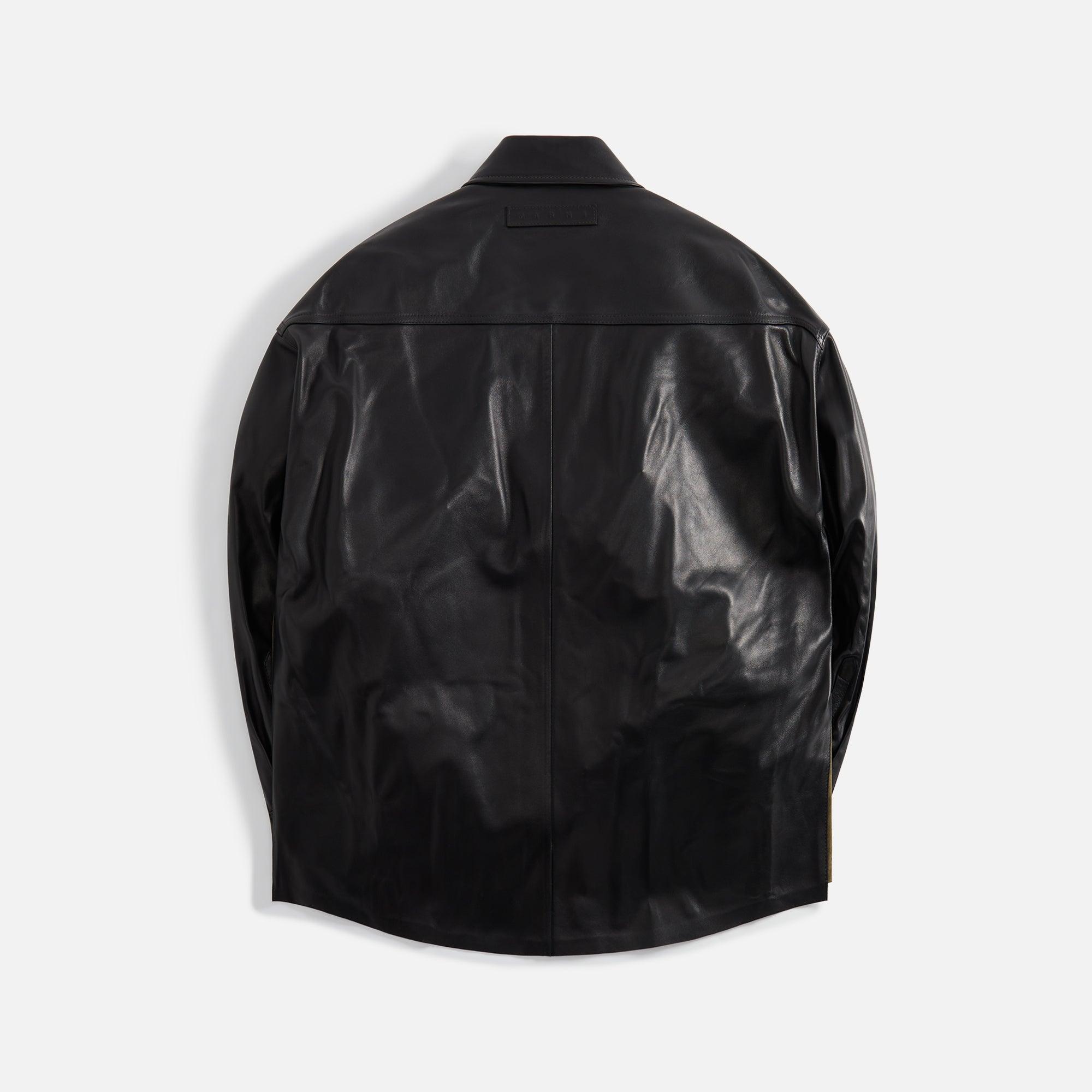 Marni Compact Shirt - Dark Olive Male Product Image