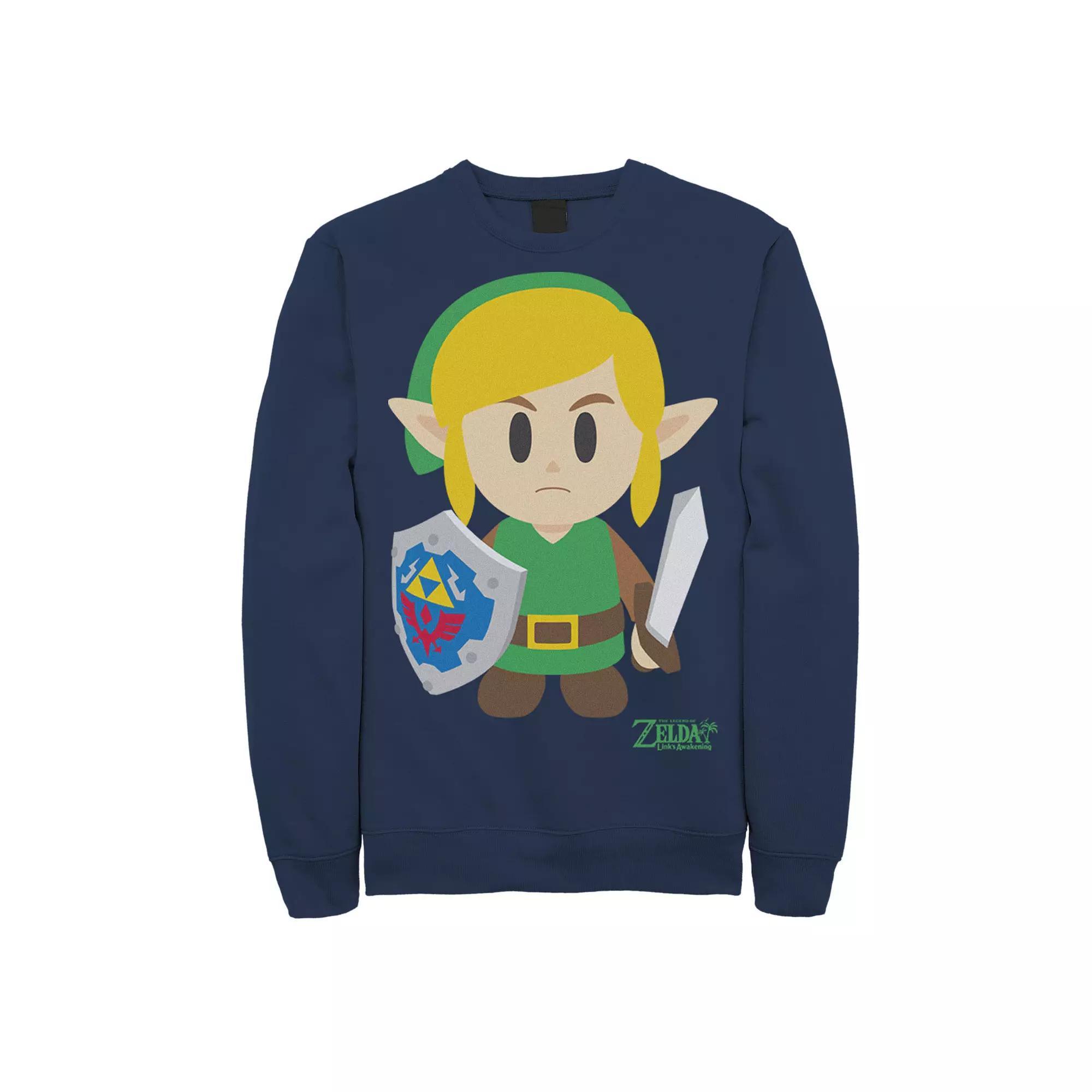 Men's Nintendo Legend Of Zelda Links Awakening Link Avatar Fleece, Size: XL, Blue Product Image