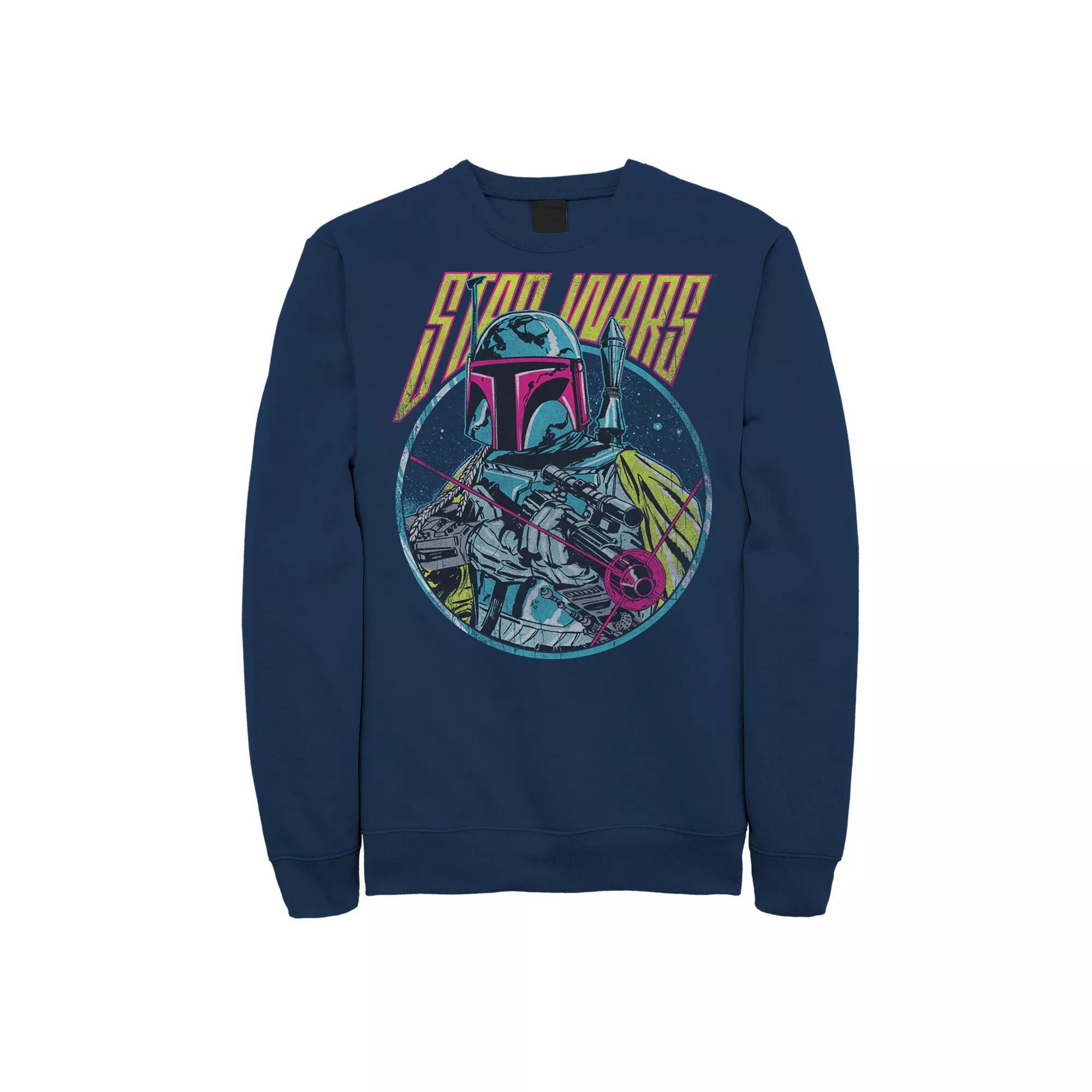 Disney's Star Wars Men's Boba Fett Blaster Badge Fleece, Size: 3XL Tall, Blue Product Image
