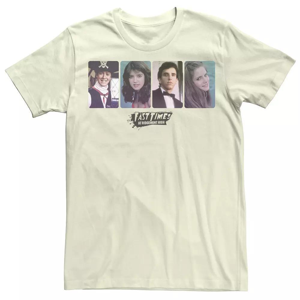 Men's Fast Times At Ridgemont High Yearbook Picture Tee, Size: Medium, Natural Product Image