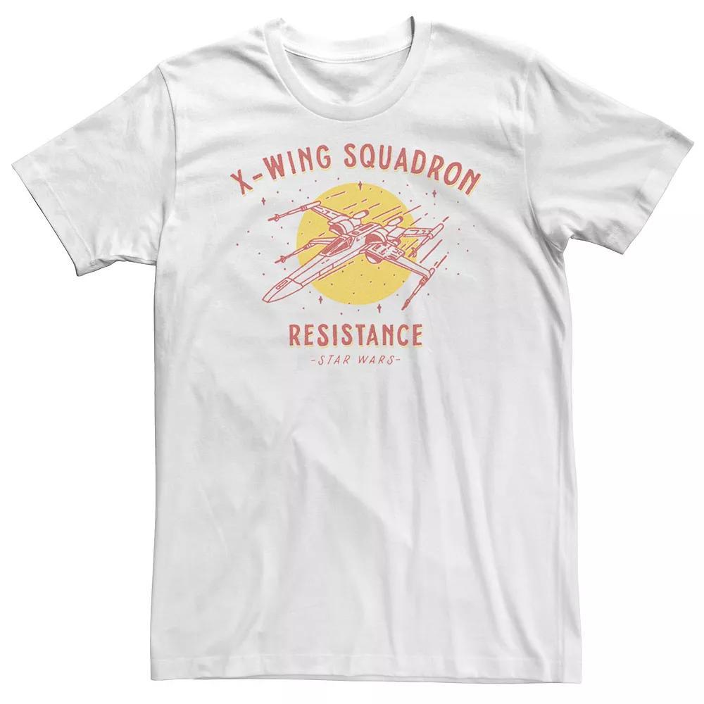 Big & Tall Star Wars The Rise of Skywalker X-Wing Squadron Tee, Men's, Size: XXL Tall, White Product Image