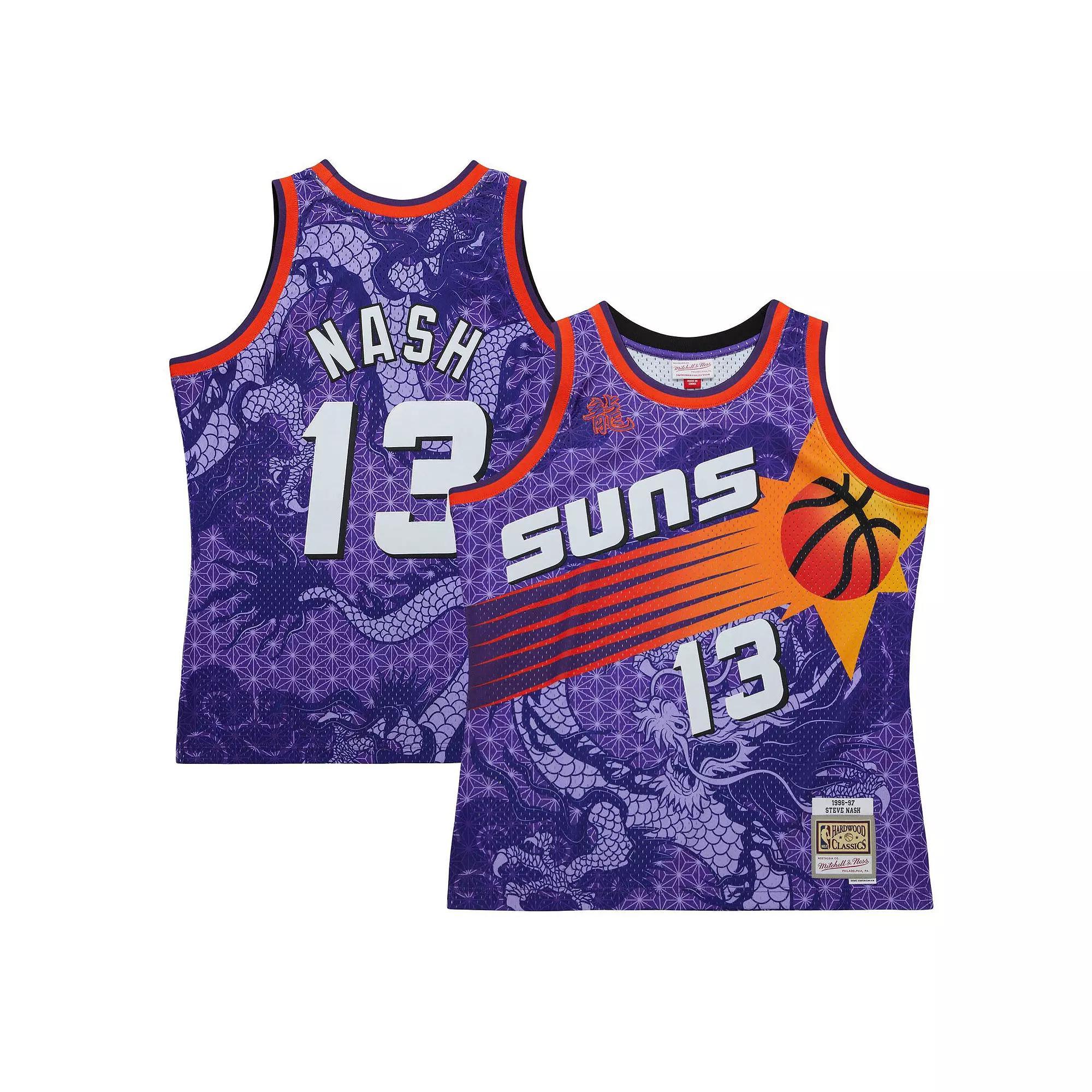 Men's Mitchell & Ness Steve Nash Purple Phoenix Suns 1996/97 Hardwood Classics Asian Heritage 6.0 Swingman Throwback Player Jersey, Size: Medium, Phx Purple Product Image