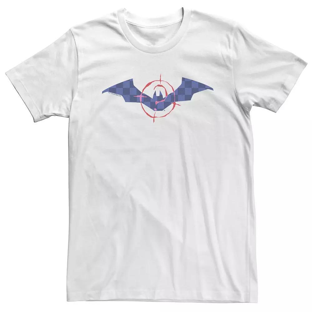 Big & Tall DC Comic Batman Mask Up Red And Blue Tee, Men's, Size: 3XL Tall, White Product Image